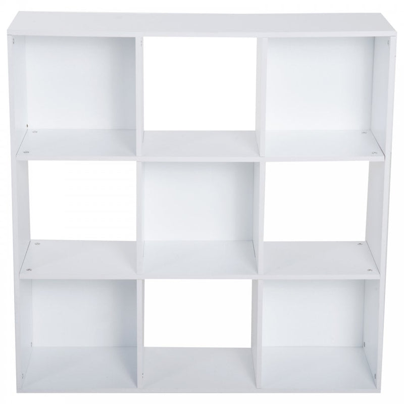 Display Cabinet, 9 Cubes 3-Tier, Particle Board-White