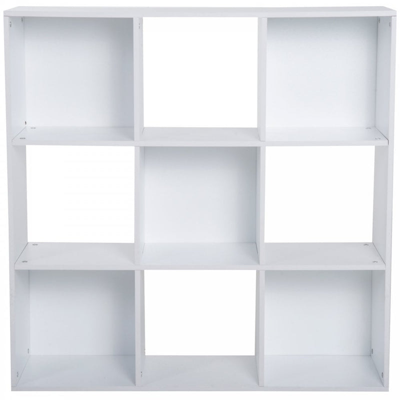 Display Cabinet, 9 Cubes 3-Tier, Particle Board-White