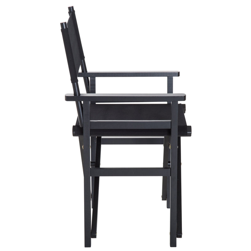 Wooden Director's Folding Chair,56L-Black