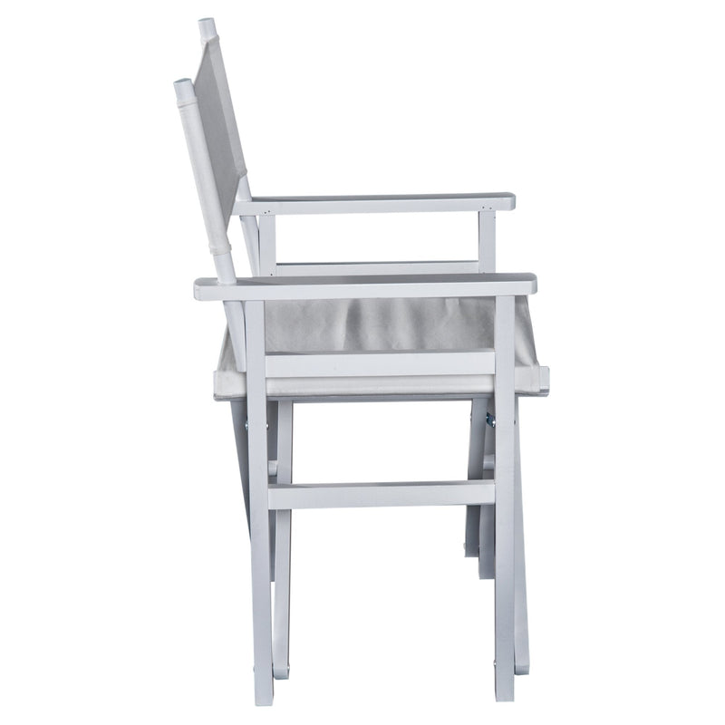 Wooden Director's Folding Chair,56L-White