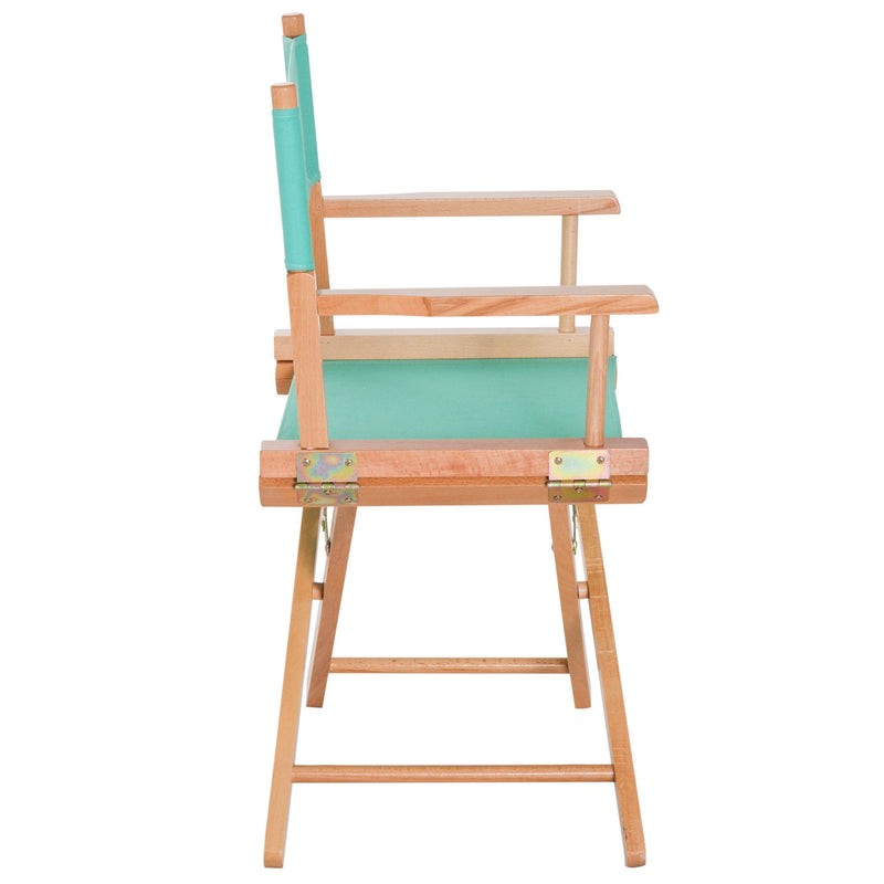 Wooden Director's Folding Chair-Green/Natural Wood