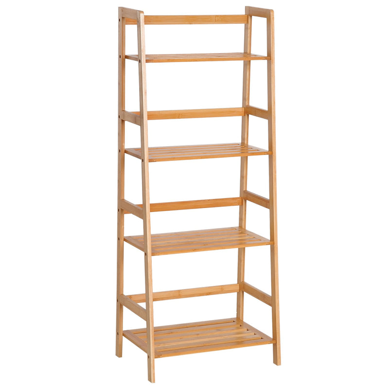 Bookshelf - 4-Tier - Bamboo - 48Lx30Wx119H