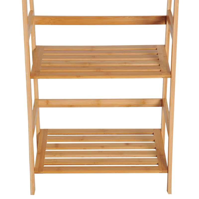 Bookshelf, 4-Tier,Bamboo, 48Lx30Wx119H