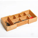 Organiser, Bamboo Expandable, 24.6Lx17.6Wx7H cm