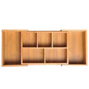 Organiser, Bamboo Expandable, 24.6Lx17.6Wx7H cm