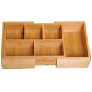 Organiser, Bamboo Expandable, 24.6Lx17.6Wx7H cm
