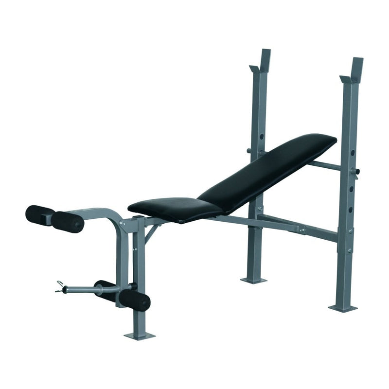 4-Levels Adjustable Weight Bench Training Workout Flat Gym Chest Leg Arm Bench w/4 Incline Postions-Black
