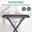 Foldable Piano Stool, 39Lx29Wx51H cm-Black