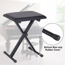 Foldable Piano Stool, 39Lx29Wx51H cm-Black