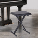 Foldable Piano Stool, 39Lx29Wx51H cm-Black