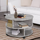 Coffee Table, 2-Tier, 60Wx39.5H cm-Cement Colour