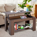 Coffee Table, 50/63H cm-Natural Wood Grain Colour
