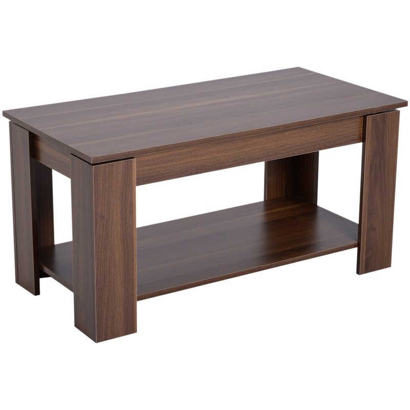 Coffee Table, 50/63H cm-Natural Wood Grain Colour