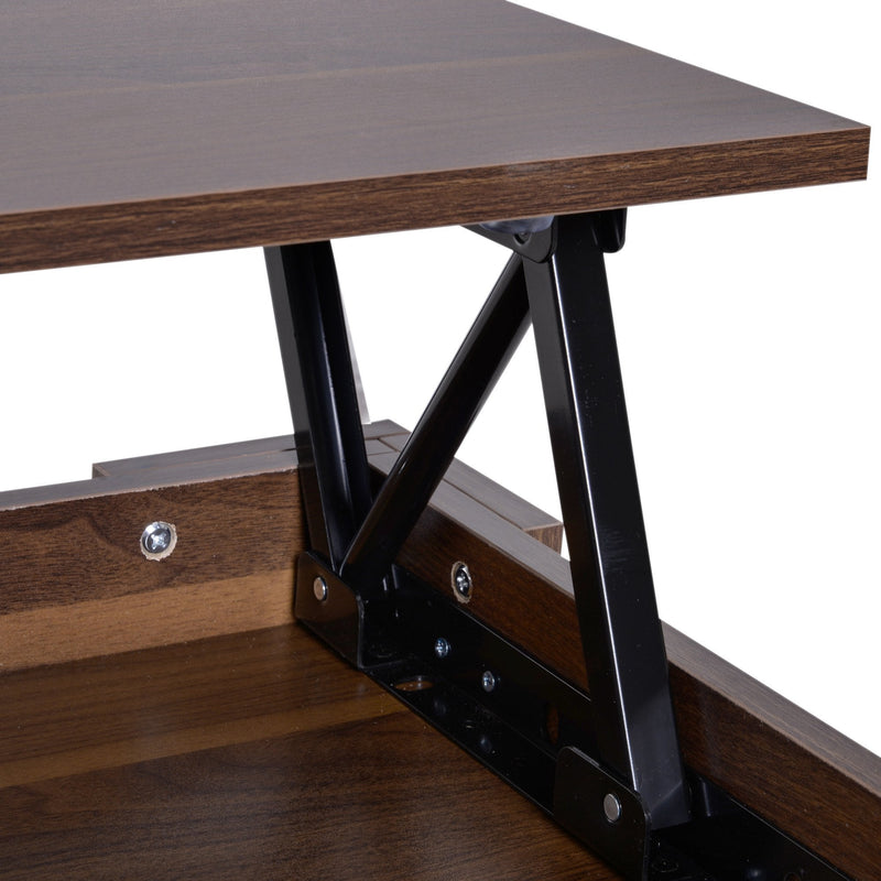 Coffee Table, 50/63H cm-Natural Wood Grain Colour