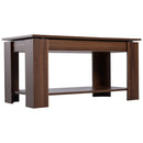 Coffee Table, 50/63H cm-Natural Wood Grain Colour