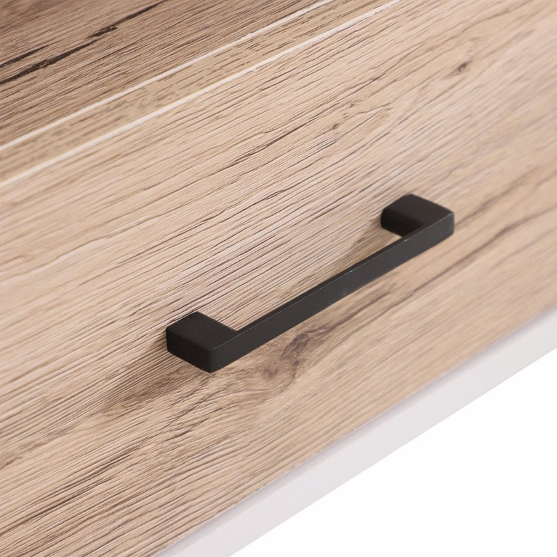 TV Stand, 120Lx40Wx44.5H cm-Oak/White Colour