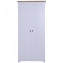 Cabinet With 2 Doors 4 Shelves-White