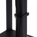 Shelf Floor Lamp 4-tier Open Shelves Wooden, 26L X 26W X 160Hcm - Black/White