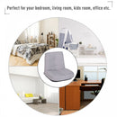 Floor Lazy Sofa Chair 5-Position Adjustable Recliner, 60H x 63W x 65Dcm-Grey