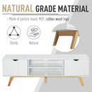 Particle Board 4-Compartment Media Unit White