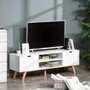 Particle Board 4-Compartment Media Unit White