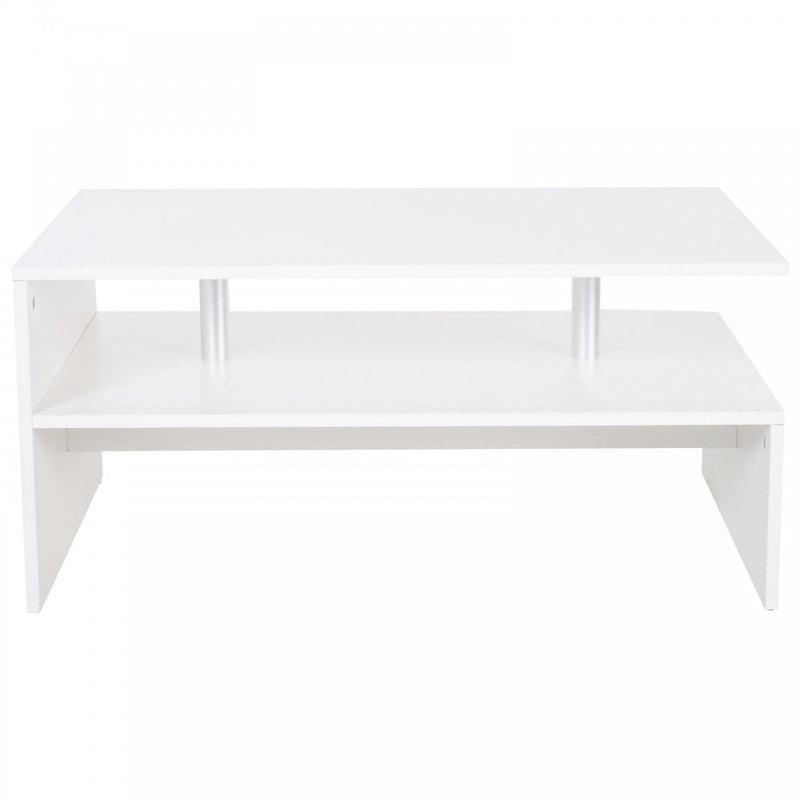 HOMCOM Contemporary Coffee Table  - White