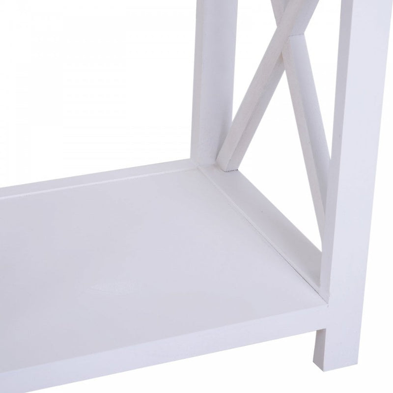 40Lx30Wx55H cm End Table-White |