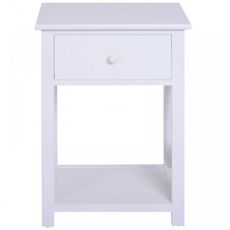 Home Living End Table-White 40Lx30Wx55H cm