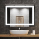 kleankin Glass Illuminated LED Edge Bathroom Mirror - 70x50cm