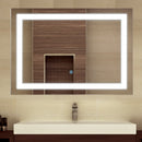 kleankin Glass Illuminated LED Edge Bathroom Mirror - 70x50cm