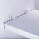 HOMCOM  Double Door Wall Mounted Glass Mirror Cabinet