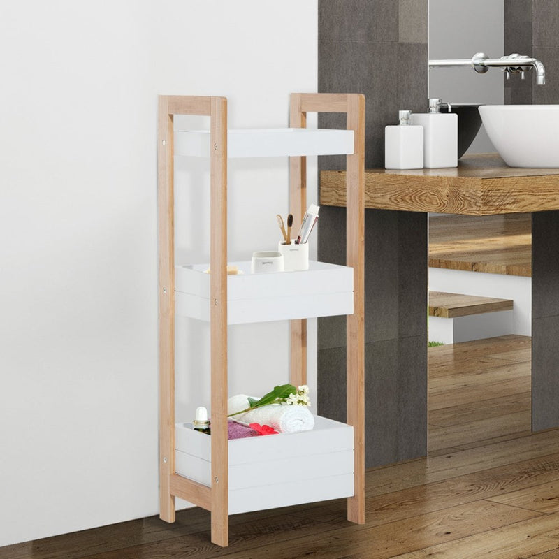 Bathroom Shelves, 3-Tier-Bamboo