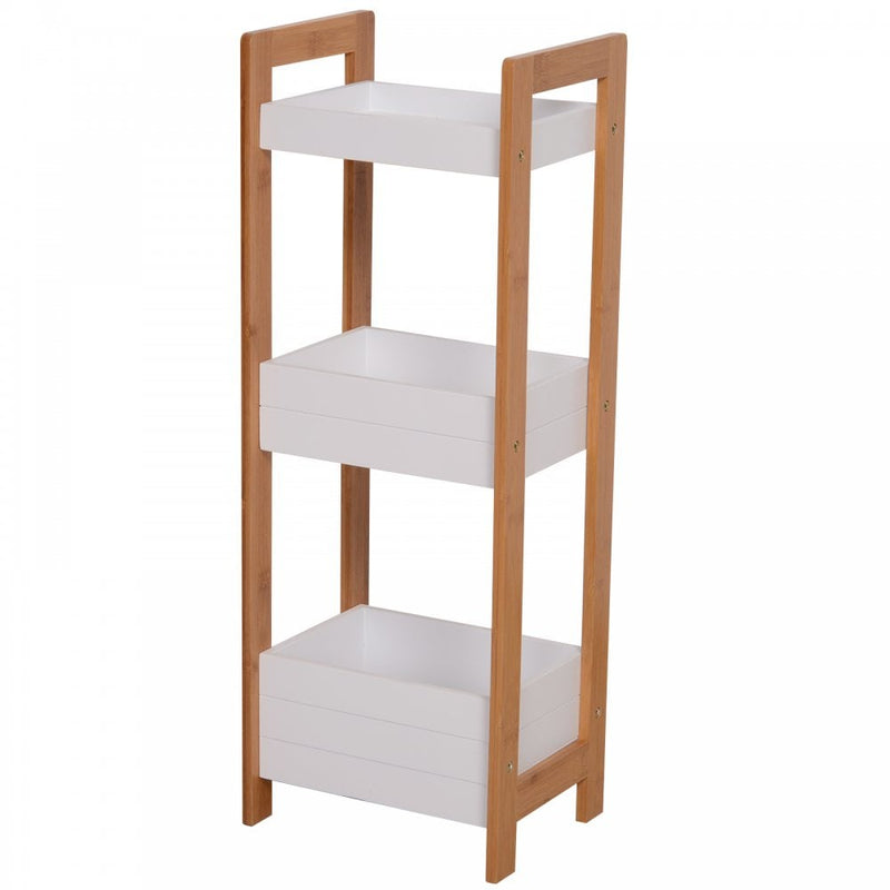 Bathroom Shelves, 3-Tier-Bamboo