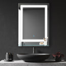 kleankin Glass Illuminated LED Edge Tall Bathroom Mirror - 70x50cm