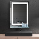 kleankin Glass Illuminated LED Edge Tall Bathroom Mirror - 70x50cm