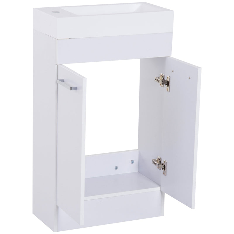 kleankin  Bathroom Cabinet Washstand-White