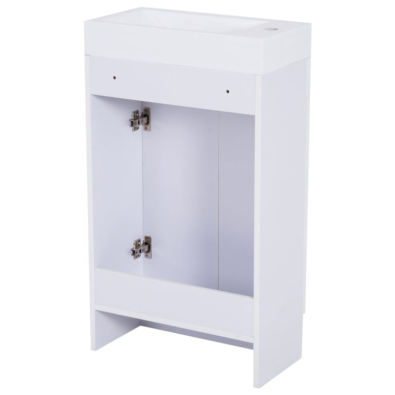 kleankin  Bathroom Cabinet Washstand-White