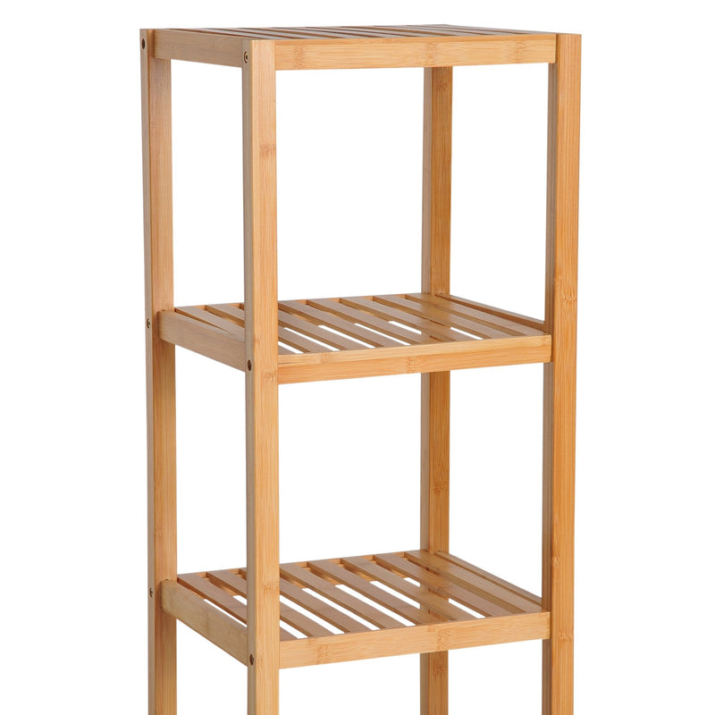 HOMCOM Bamboo 5-Tier Freestanding Bathroom Towel Rack