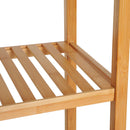 HOMCOM Bamboo 5-Tier Freestanding Bathroom Towel Rack