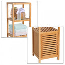 HOMCOM Bamboo 5-Tier Freestanding Bathroom Towel Rack