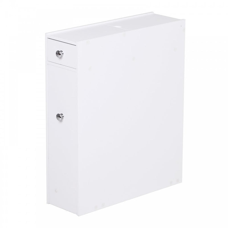 HOMCOM Bathroom Floor Cabinet, 17W x 48D x 58Hcm-White