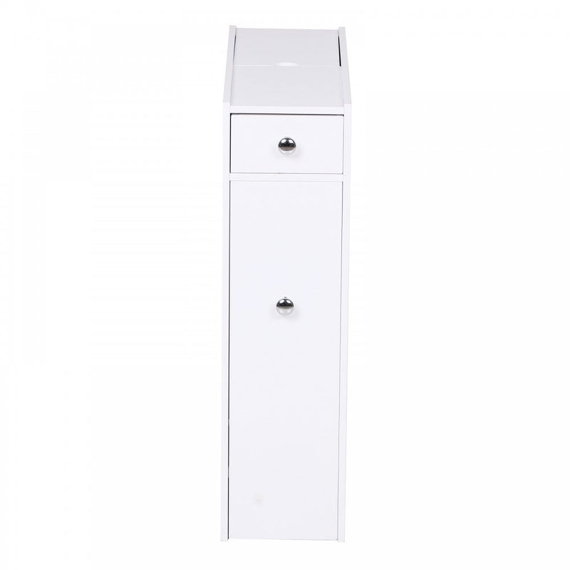 HOMCOM Bathroom Floor Cabinet, 17W x 48D x 58Hcm-White