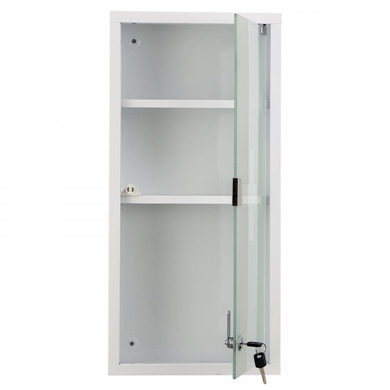 Metal Wall Mounted 3-Tier Medicine Cabinet White