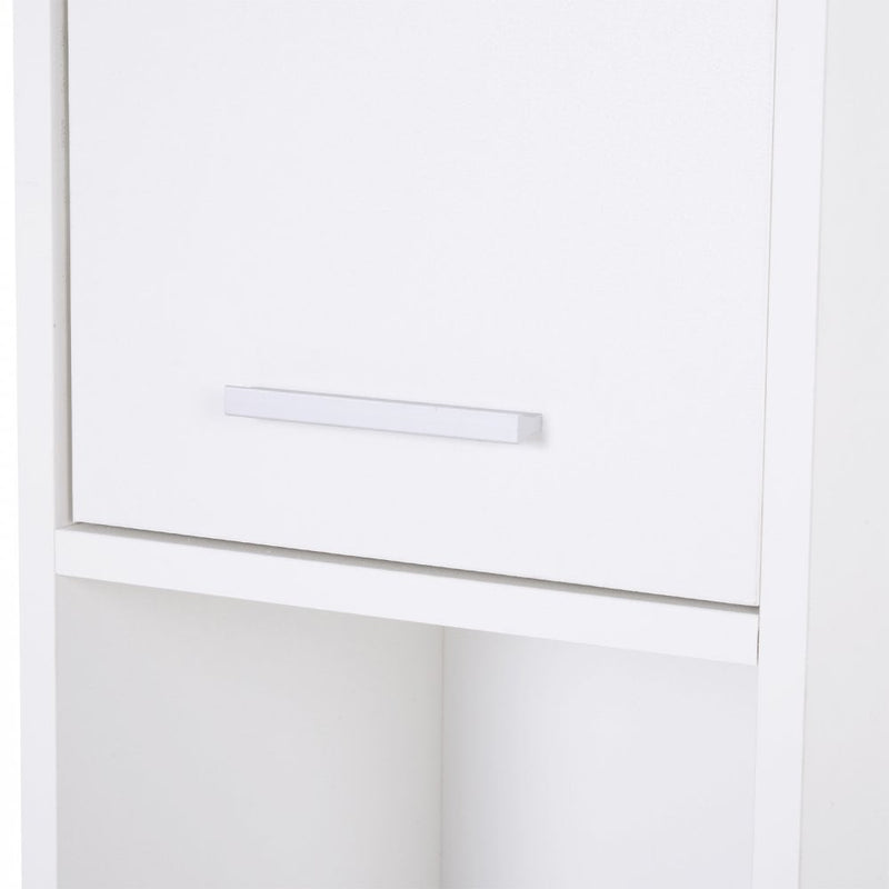 Particle Board Tall Freestanding Bathroom Storage Cabinet White