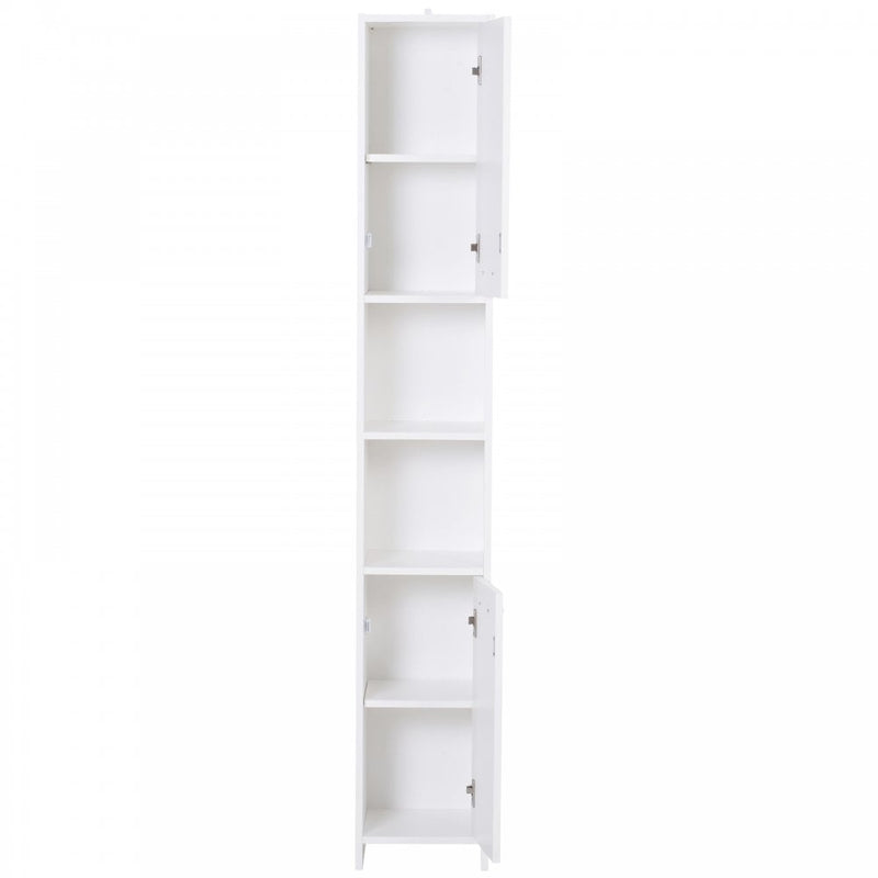 Particle Board Tall Freestanding Bathroom Storage Cabinet White