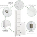 HOMCOM l Bathroom Storage Cabinet White