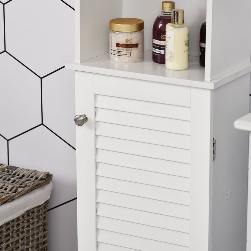 HOMCOM l Bathroom Storage Cabinet White