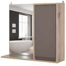 HOMCOM MDF Wall Mounted Bathroom Cabinet w/ Mirror