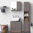 HOMCOM MDF Wall Mounted Bathroom Cabinet w/ Mirror
