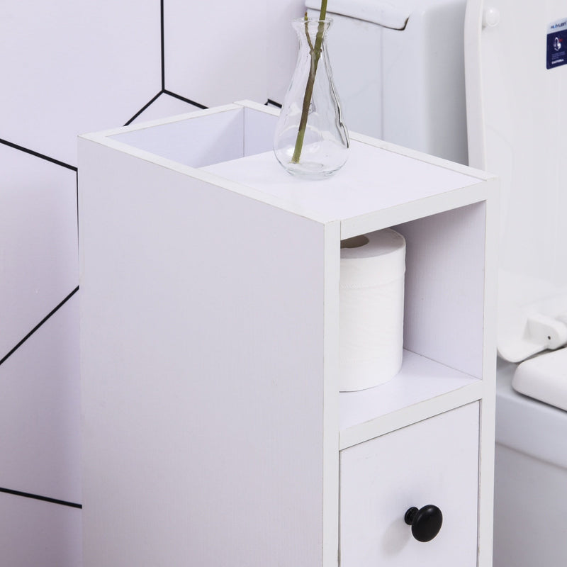 kleankin Particle Board Compact Bathroom Drawers White